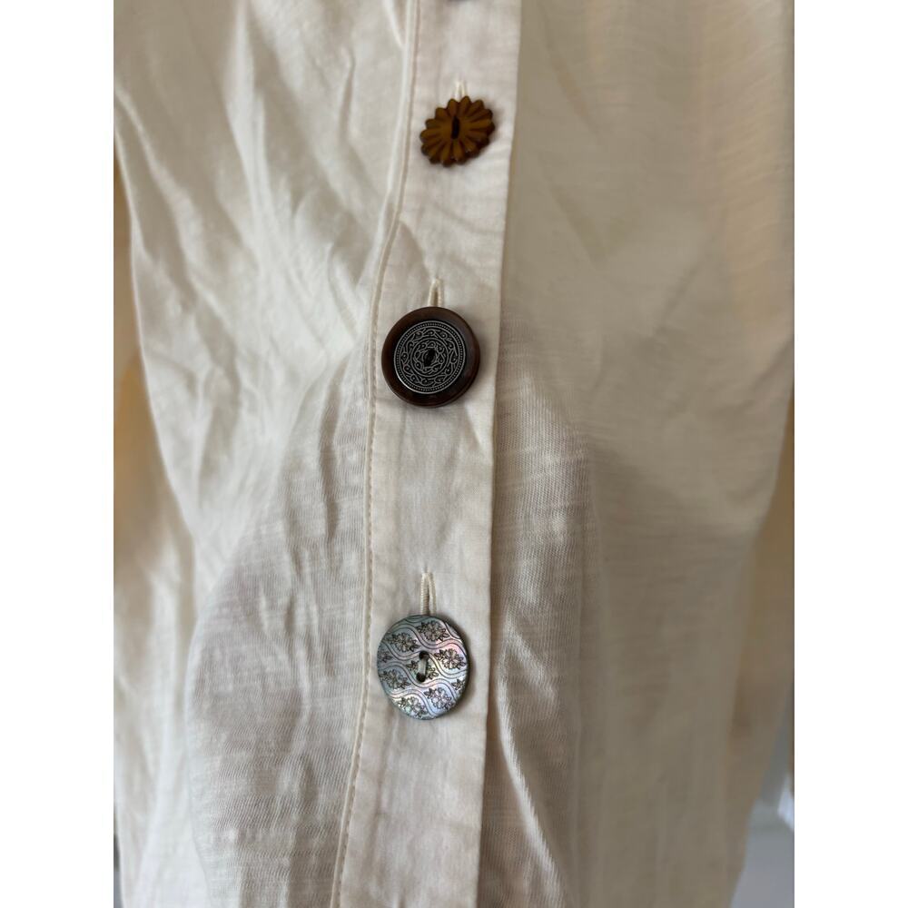 Soft Surroundings Delia Mixed Button Cardigan sz M - Picture 3 of 11